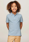 Tommy Hilfiger Boy Essential Flag Short Sleeve Polo, Breezy Blue