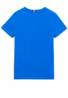 Tommy Hilfiger Boy Short Sleeve Logo Tee, Ultra Blue