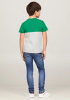 Tommy Hilfiger Boys Essential Colour Block Tee, Olympic Green