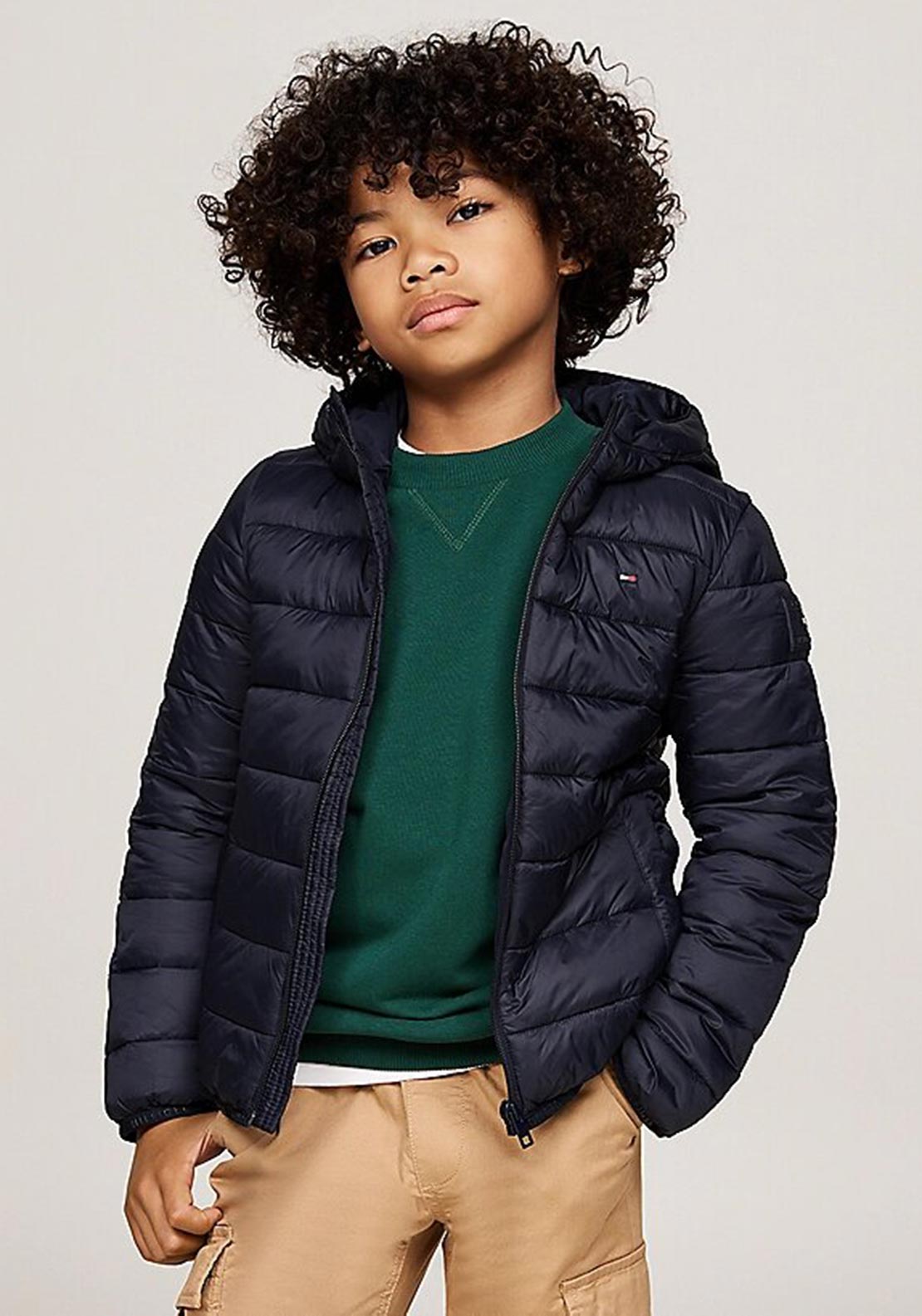 Jacket Tommy Kidsshop Tommy Hilfiger Boys Lightweight Hooded