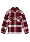 Tommy Hilfiger Boys Lined Tartan Overshirt, Red Multi