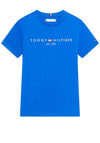 Tommy Hilfiger Boy Logo Short Sleeve Tee, Ultra Blue