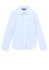 Tommy Hilfiger Boy Long Sleeve Essential Oxford Shirt, Blue