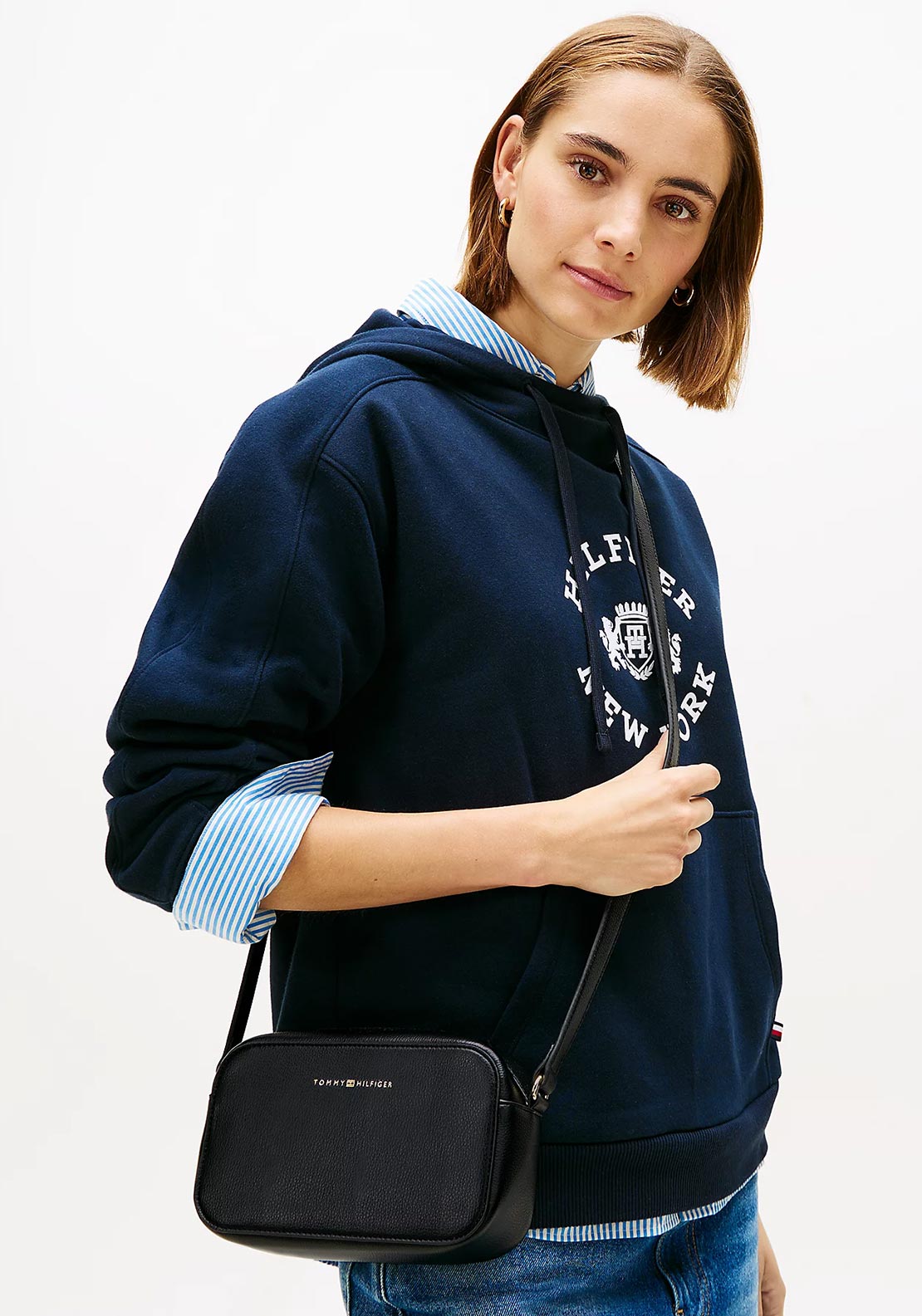 Tommy Hilfiger TH Logo Camera Bag, Black