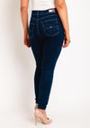 Tommy Jeans Womens Sylvia High Rise Super Skinny Jeans, Dark Wash Denim