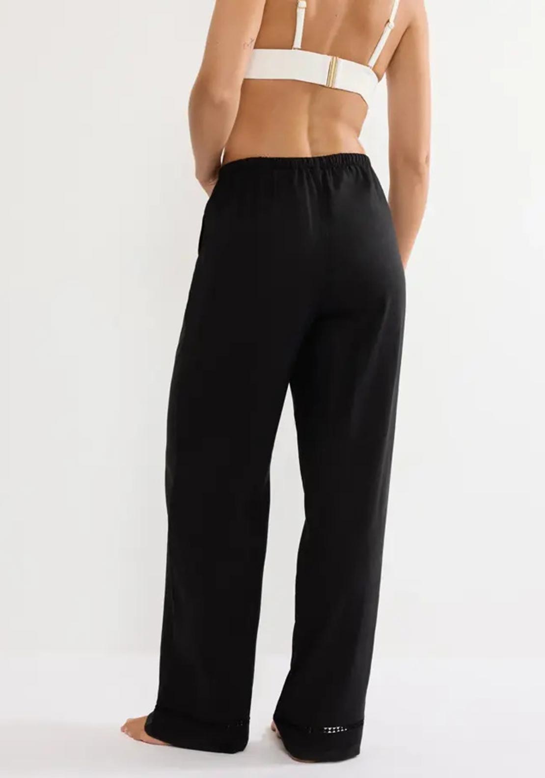 Triumph Summer Wear Linen Mix Trousers, Black