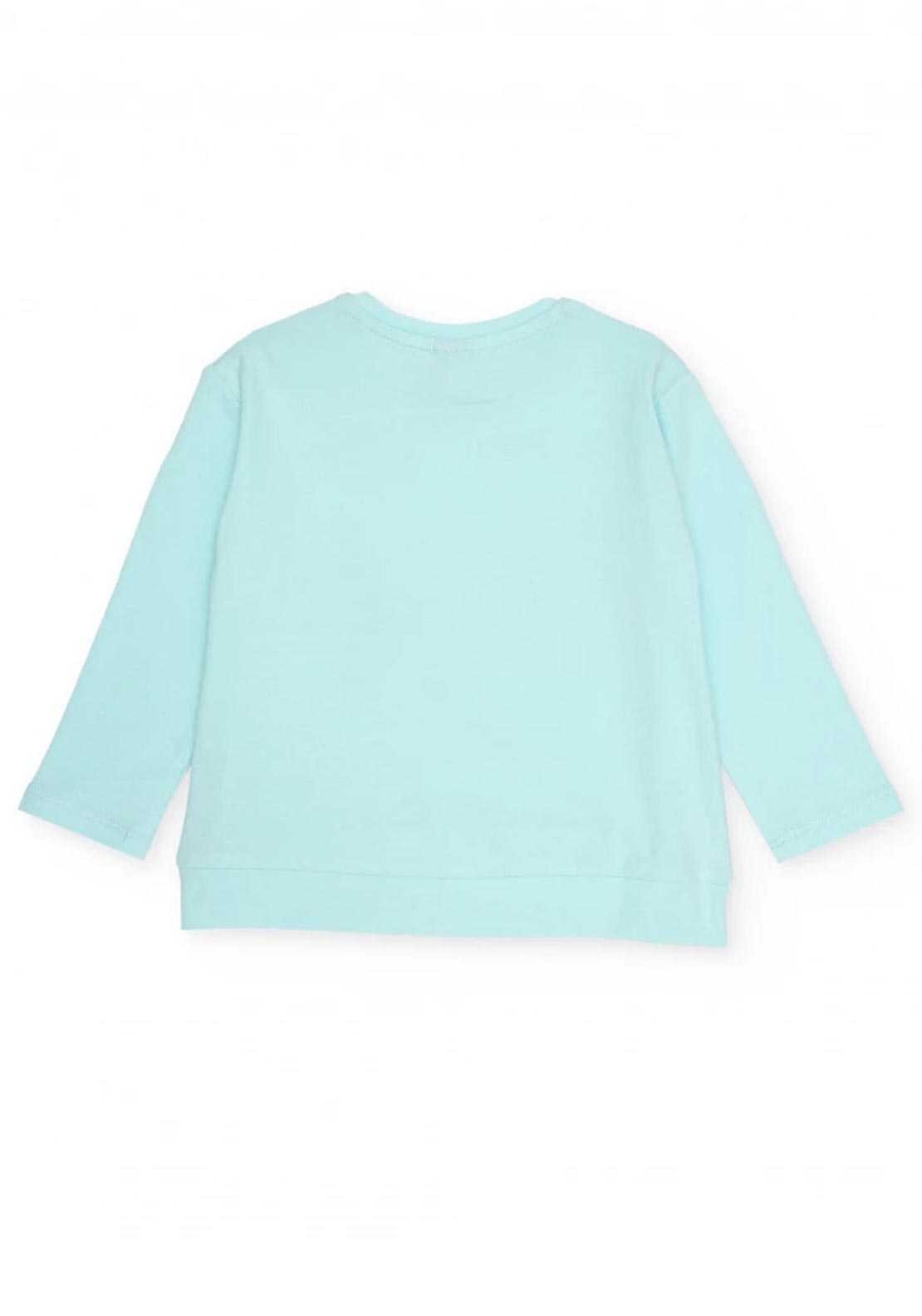 Tuc Tuc Girl Floral Print Long Sleeve Top, Blue