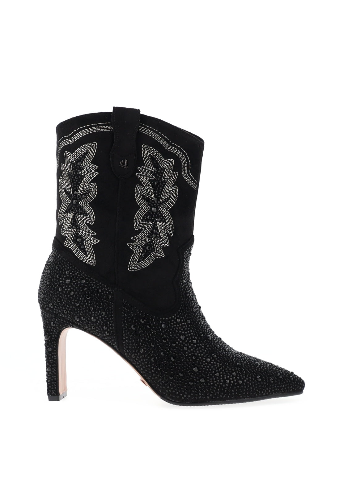 Una Healy Rainmaker Heeled Cowboy Boots, Black McElhinneys