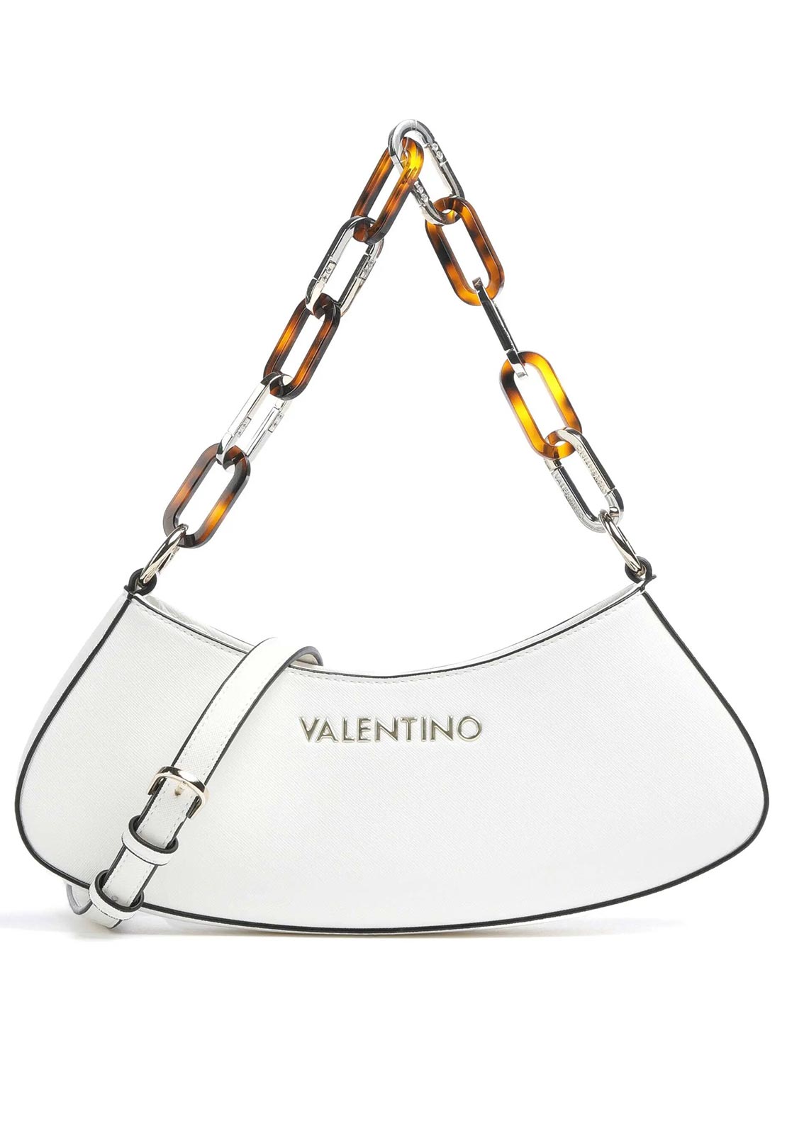 Valentino Bercy Faux Leather Crossbody Bag, White McElhinneys