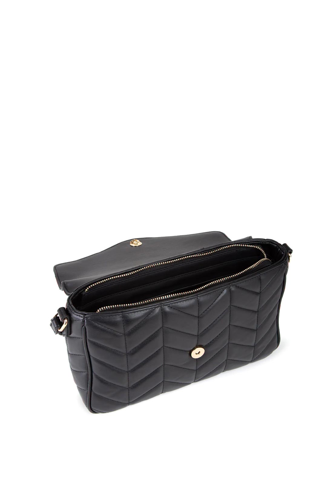 Valentino Petal Re Quilted Crossbody Bag, Black