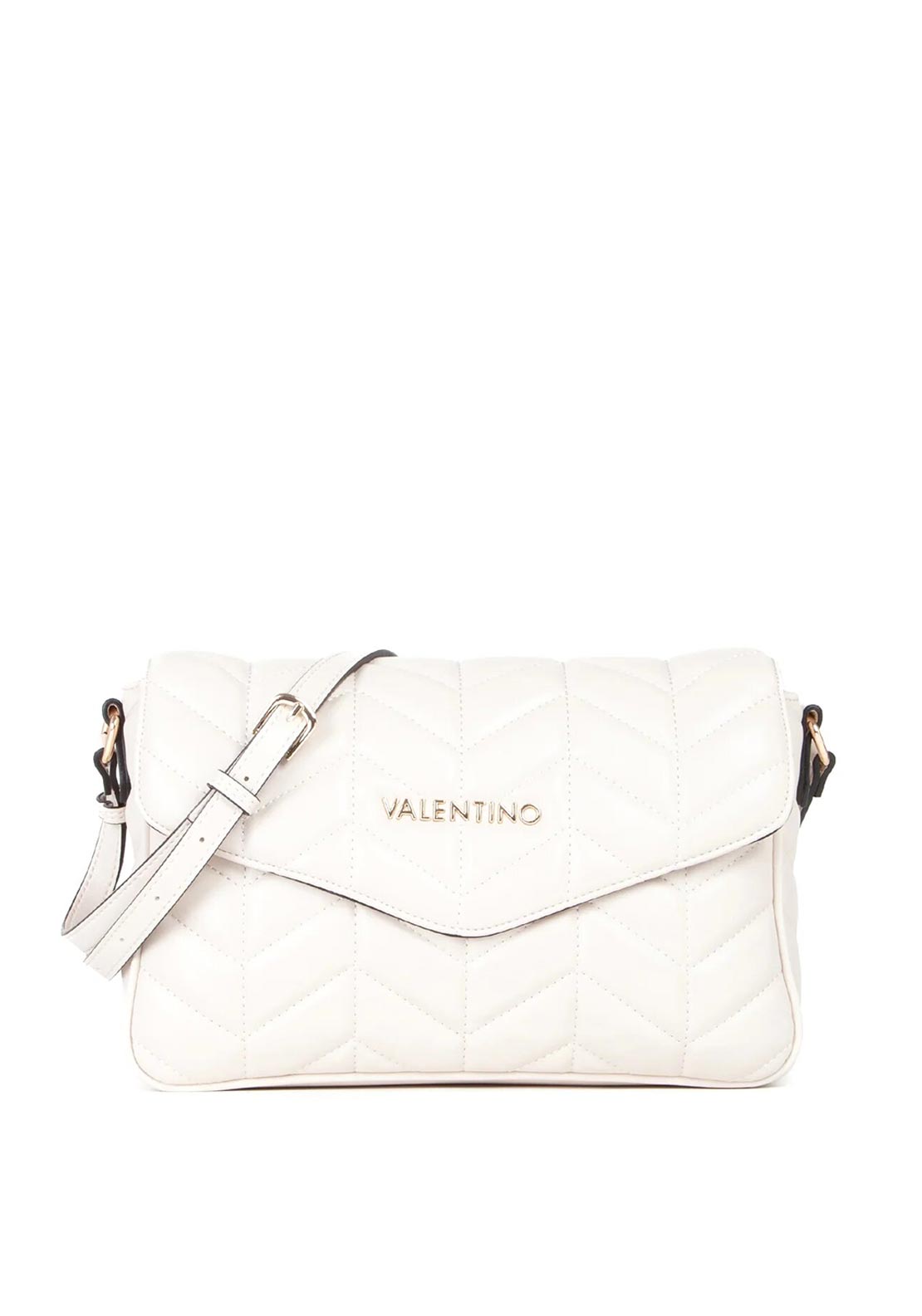 Valentino Petal Re Quilted Crossbody Bag, Beige