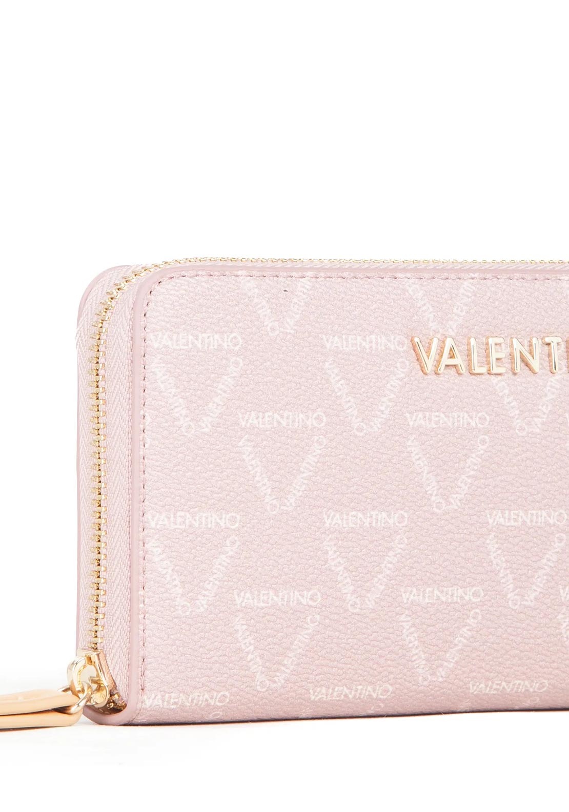 Valentino Lady Logo Print Wallet, Pink
