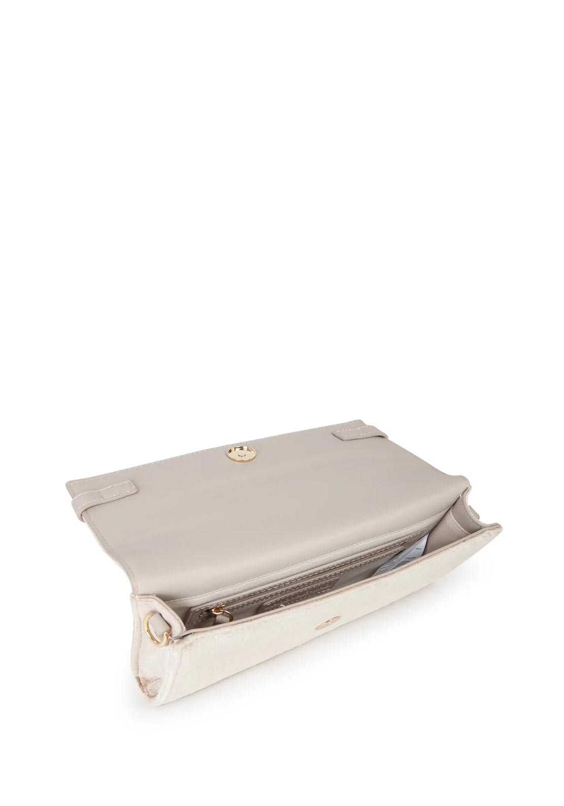 Valentino Life Velvet Clutch Bag, Beige
