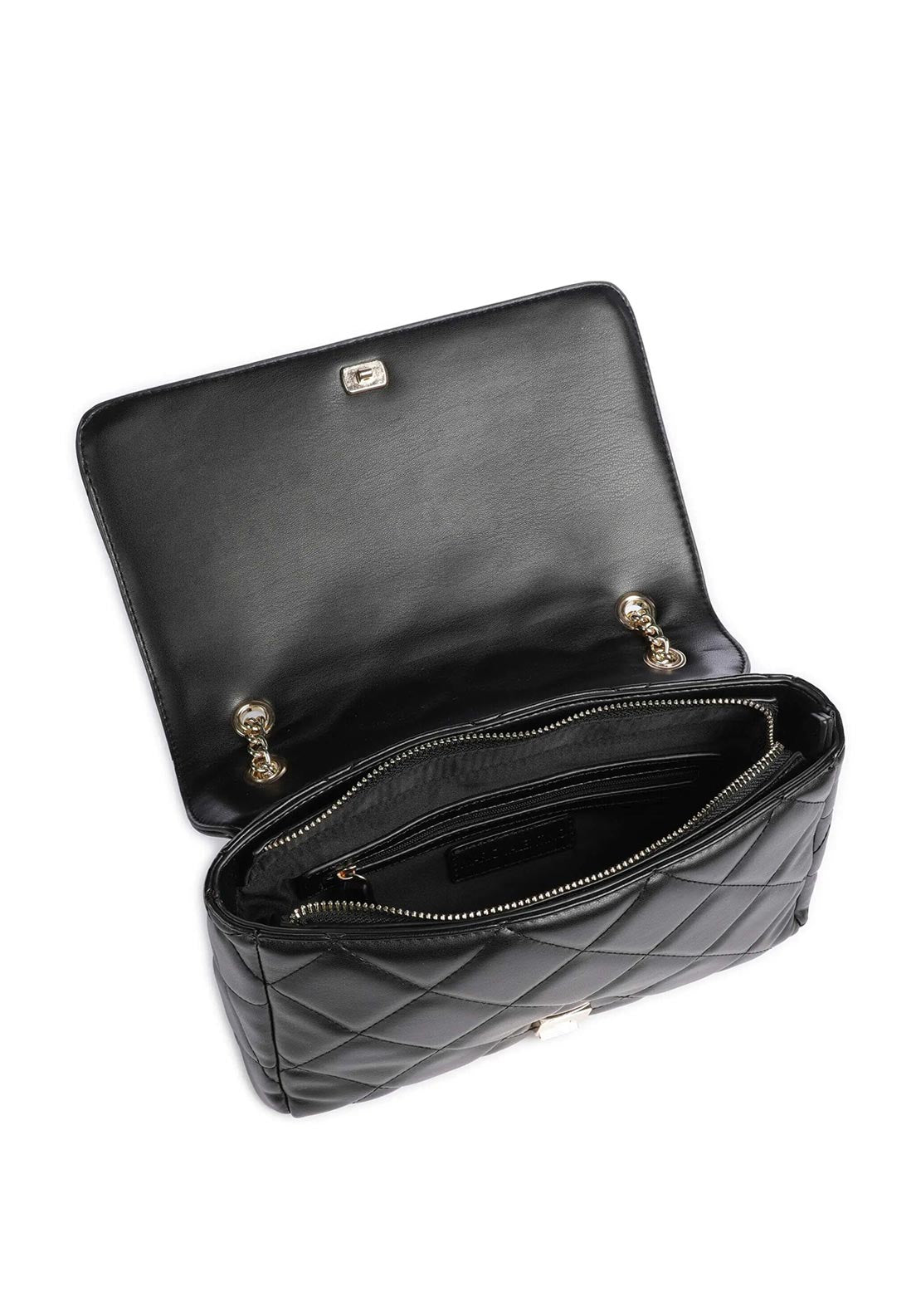 Valentino Ocarina Quilted Medium Convertible Crossbody Bag, Black