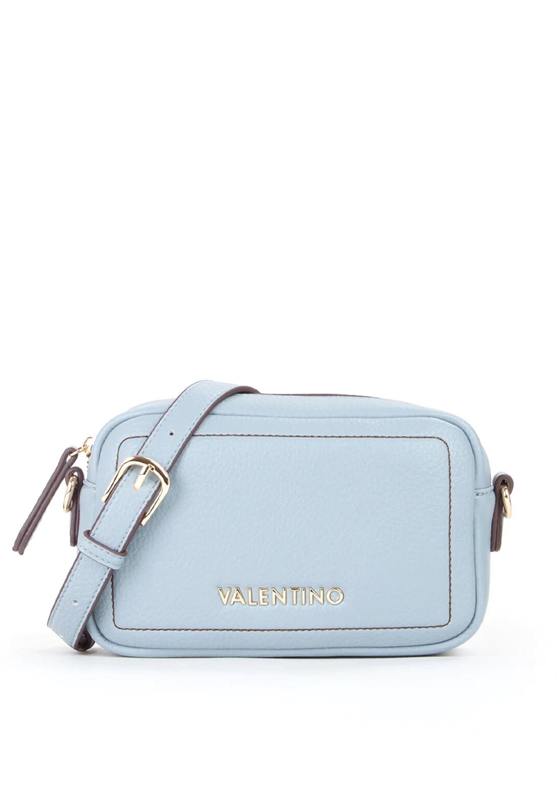 Valentino Samantha Mini Camer Crossbody Bag, Powder Blue
