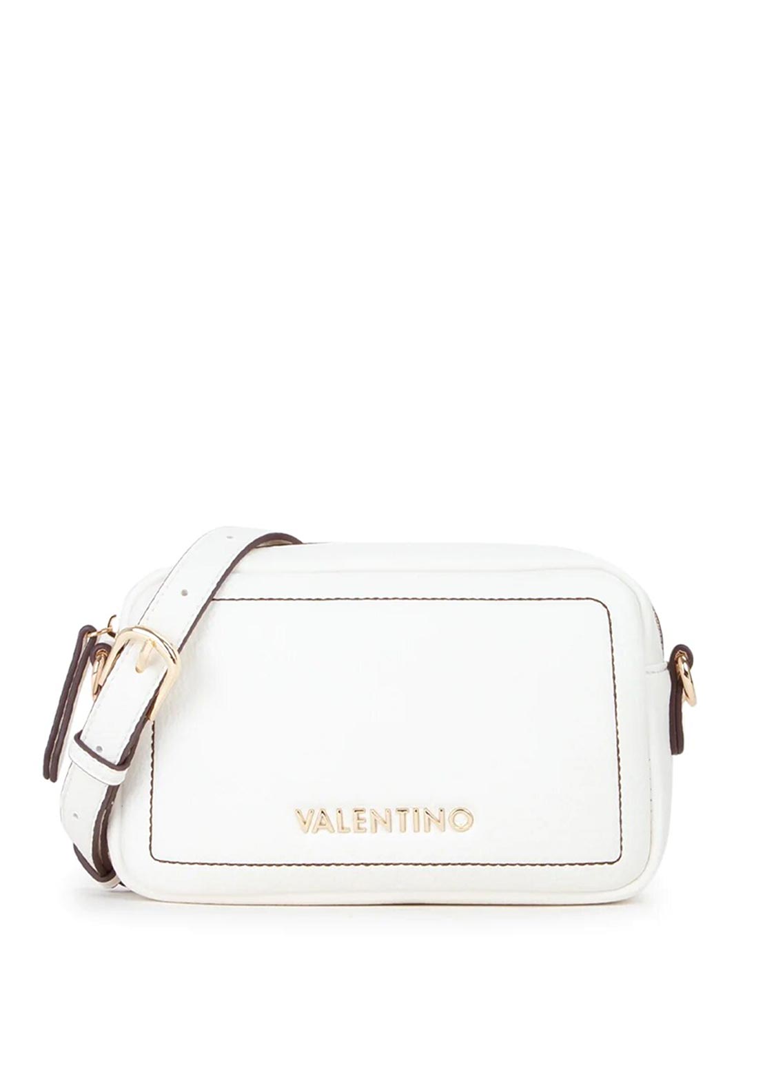 Valentino Samantha Mini Camer Crossbody Bag, White