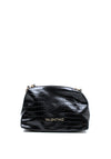 Valentino Reptile Effect Satchel Bag, Black
