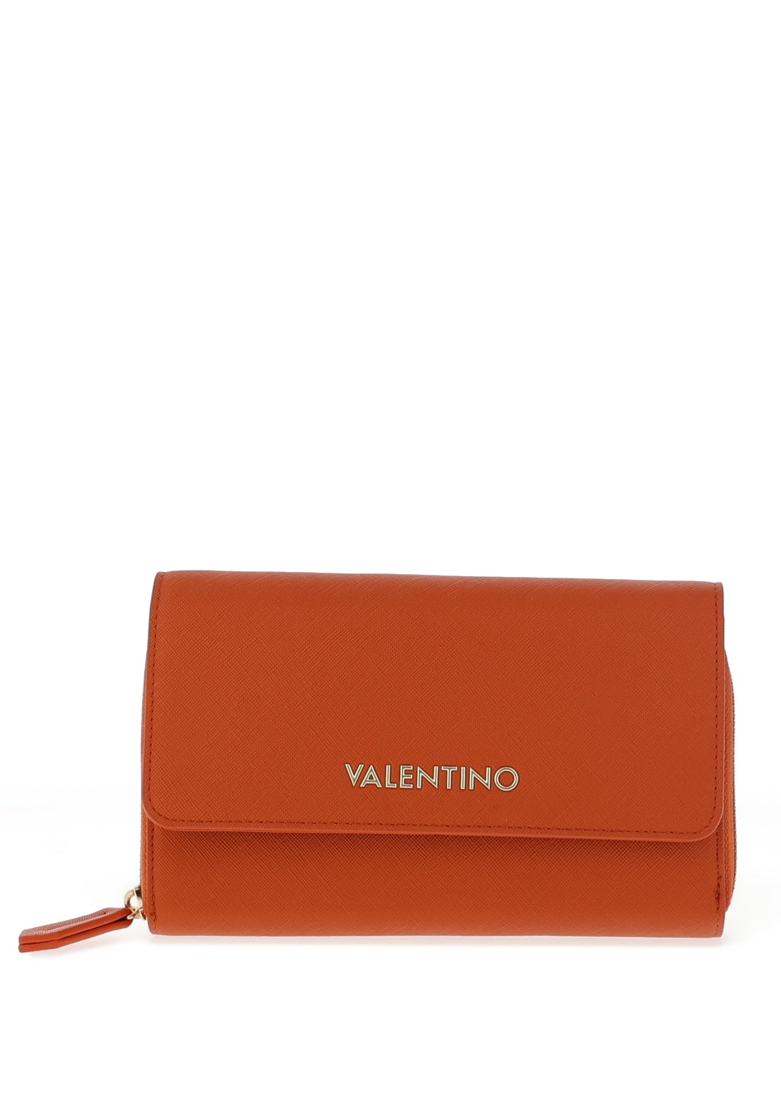 Valentino Zero Crossbody Smart Phone Wallet, Orange