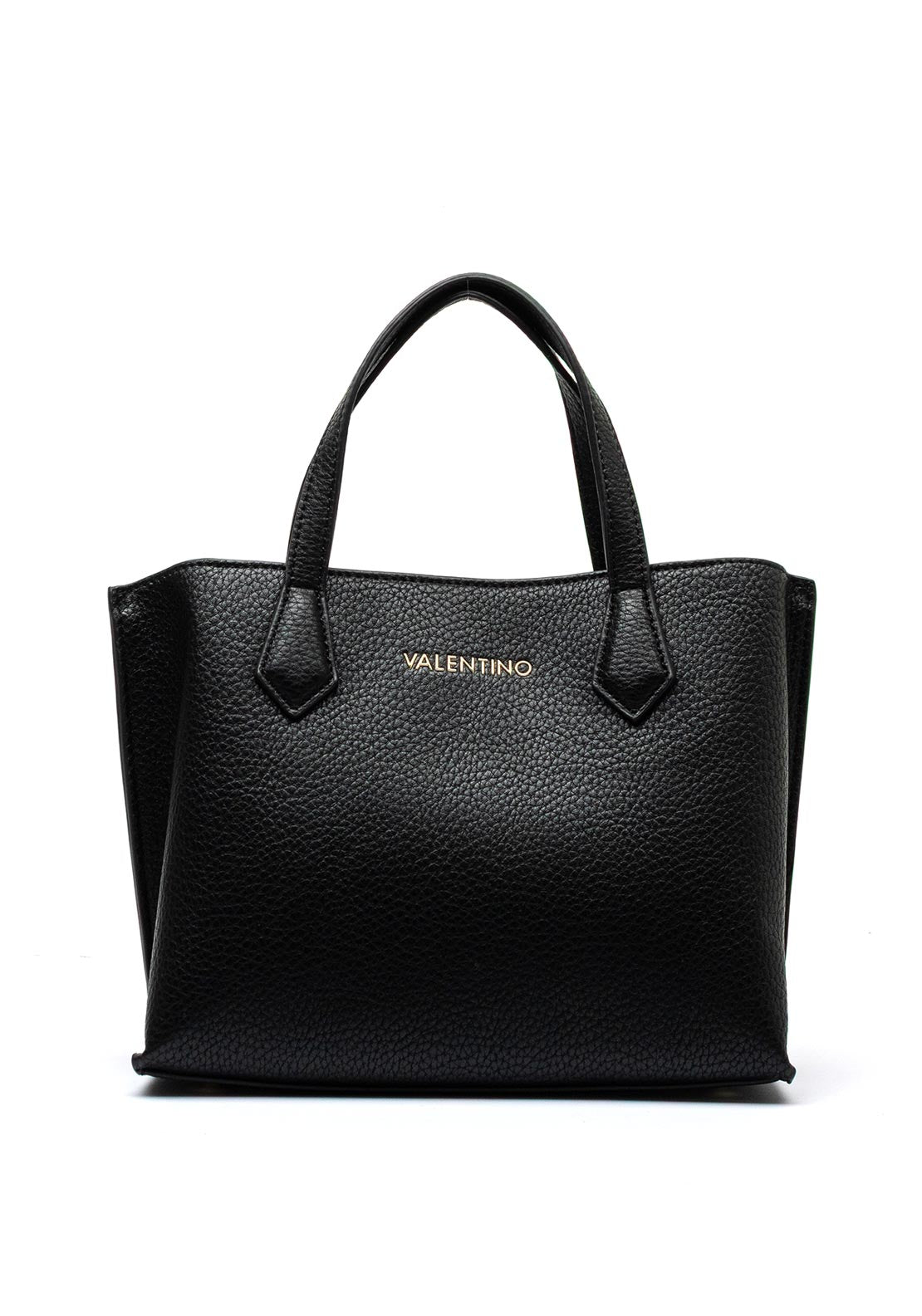Valentino Fall Re Pebble Grain Mini Grab Bag, Black