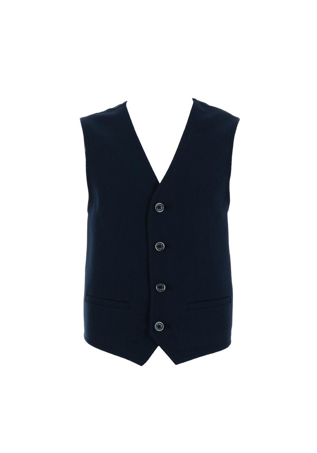 One Varones Boys Blue Linen Waistcoat:-10-10021 78 main image 0