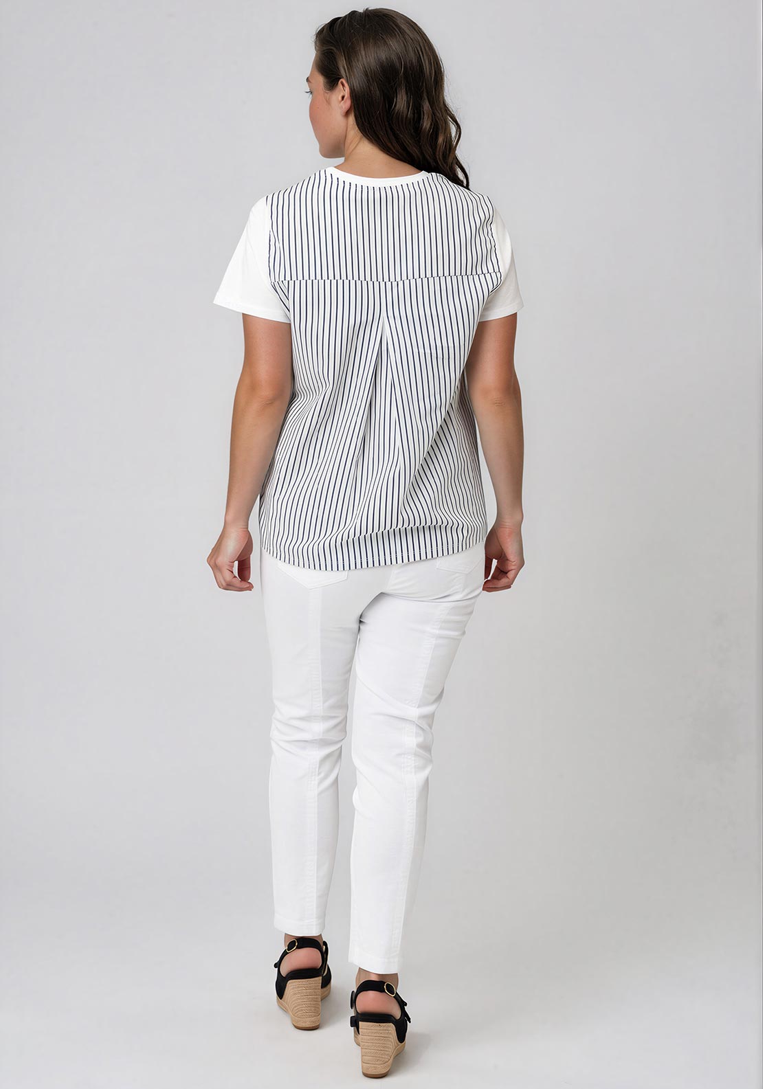 Vero Moda Fie Back Print T-Shirt, White