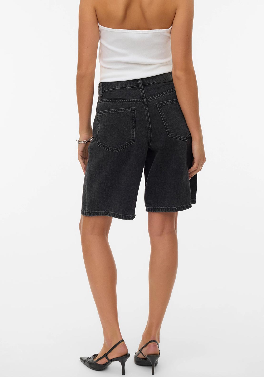 VMHADLEY MR BERMUDA DENIM SHORTS MIX