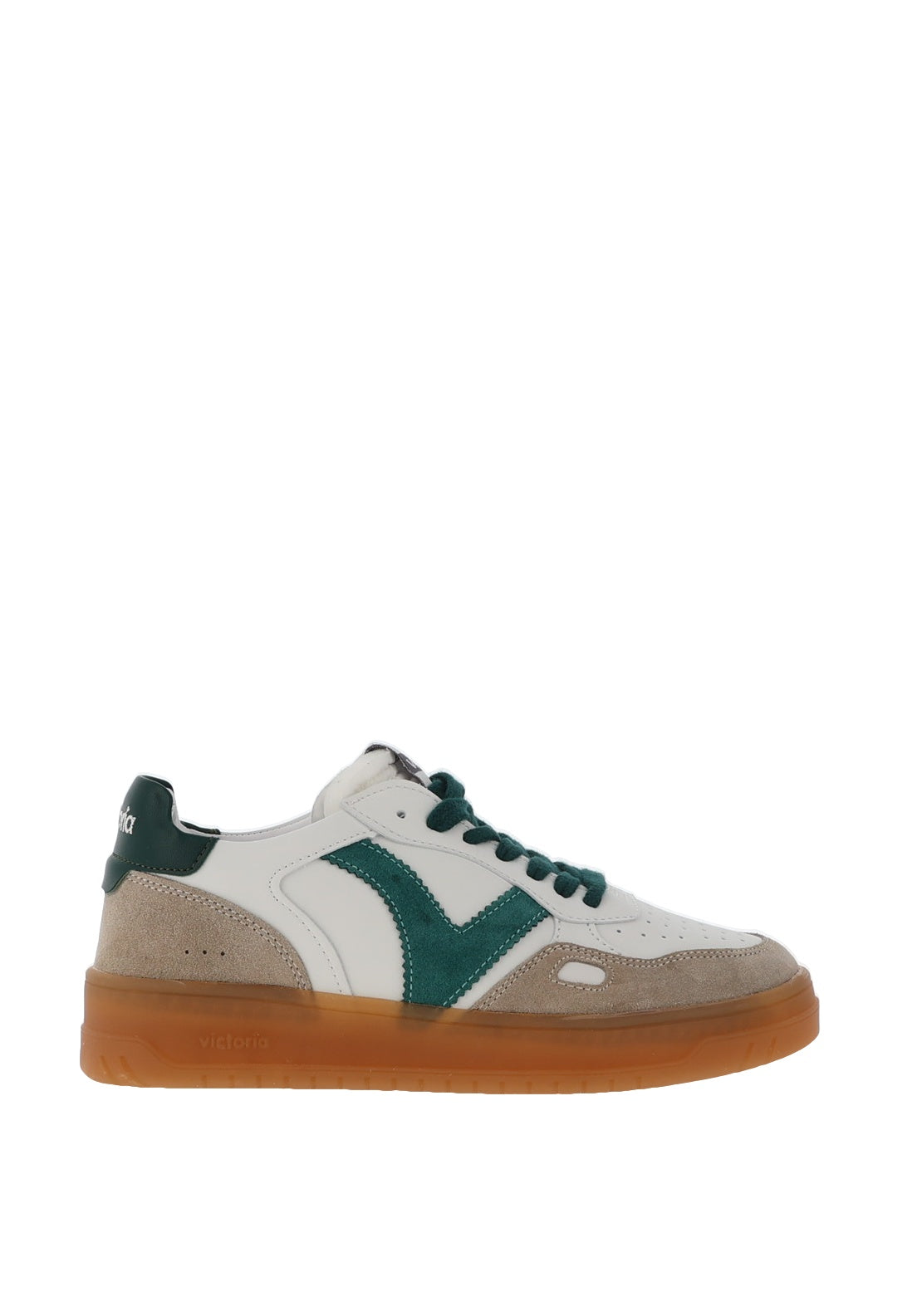 Victoria Women's V Detail Lace Up Trainers, Green McElhinneys