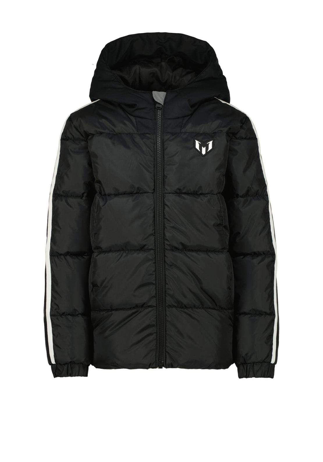 Vingino X Messi Tosario Hooded Puffer Jacket, Deep Black McElhinneys