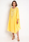 Serafina Collection Embellished Tunic Dress, Yellow