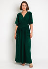 Serafina Collection One Size Shirring Waist Maxi Dress, Green
