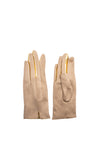 Serafina Collection Gold Trim Gloves, Beige