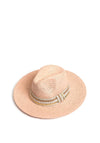Serafina Collection One Size Woven Band Trim Fedora, Pink