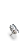 POM Large Filigree Ring, Silver