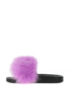Zen Collection Faux Fur Slider, Purple