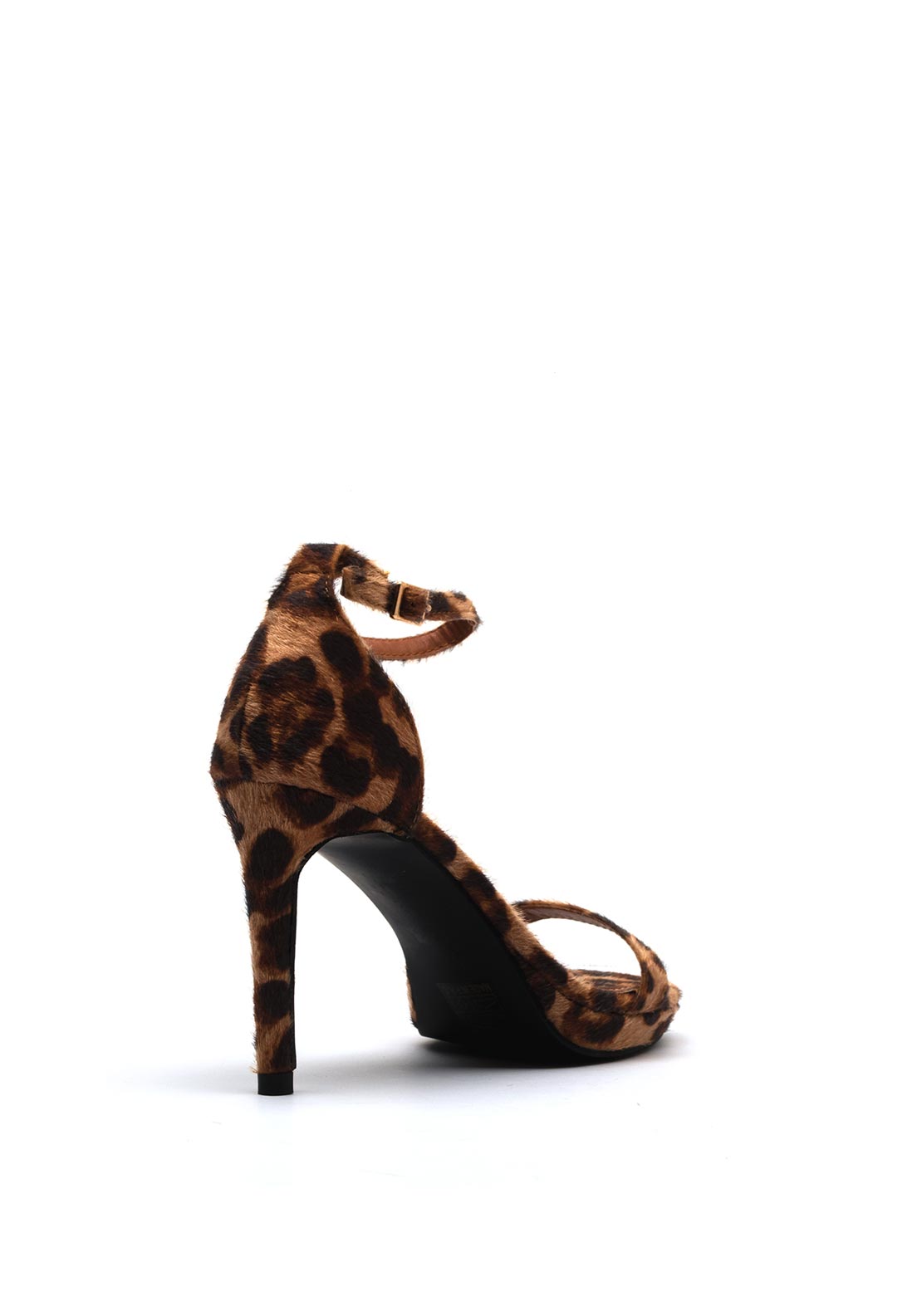 Zen Collection Leopard High Heeled Sandals, Tan