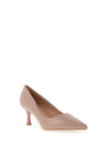 Zen Collection Patent Pointed Toe Heeled Shoes, Apricot