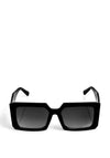 The Sofia Collection Rectangular Sunglasses, Black