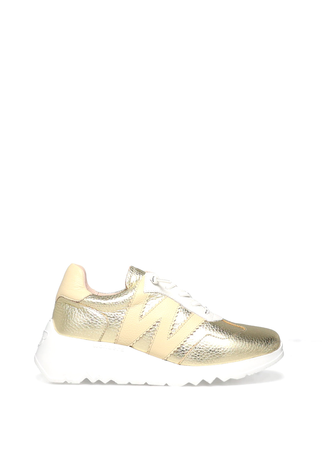 Wonders Wild Platform Wedge Trainers, Gold