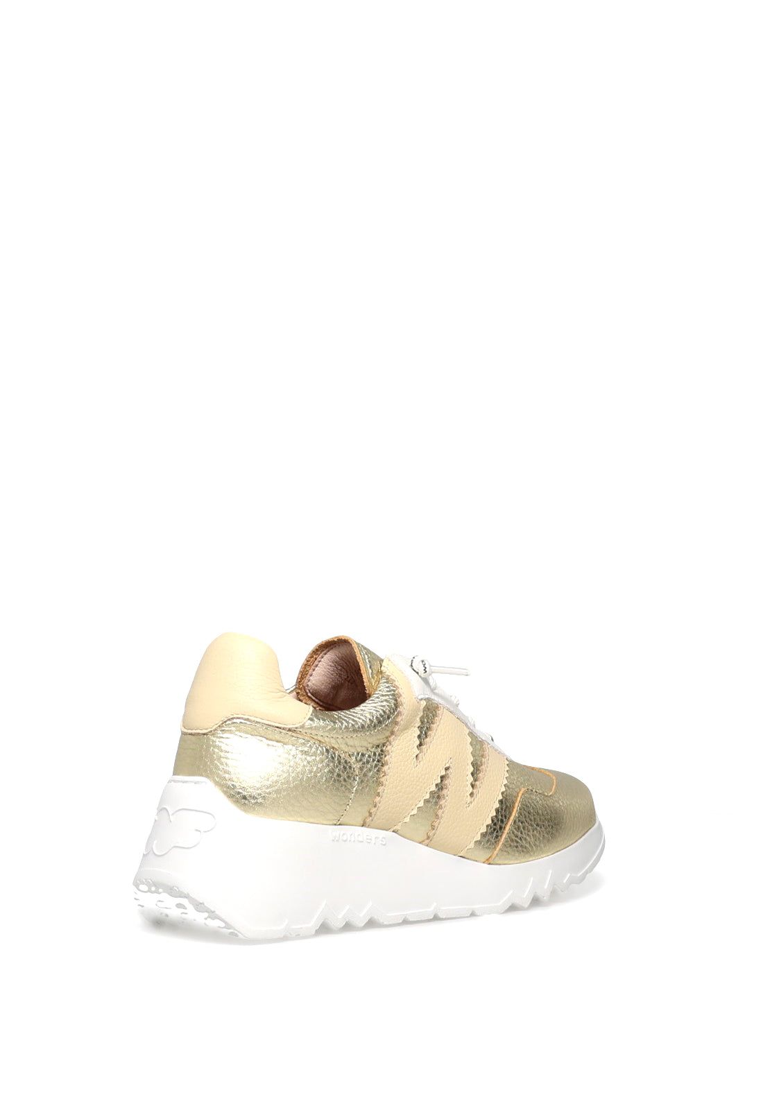 Wonders Wild Platform Wedge Trainers, Gold