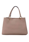Xti Womens Faux Pebbled Leather Tote Bag, Taupe