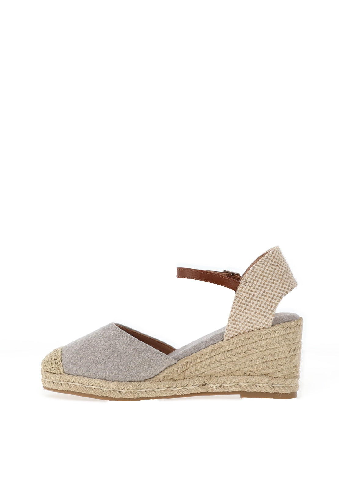 Xti Womens Woven Wedge Sandals, Silver