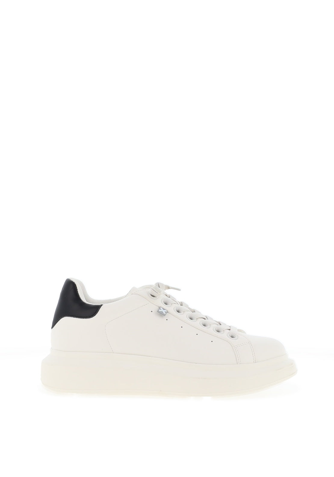 XTI Womens Faux Leather Chunky Sole Trainers, White