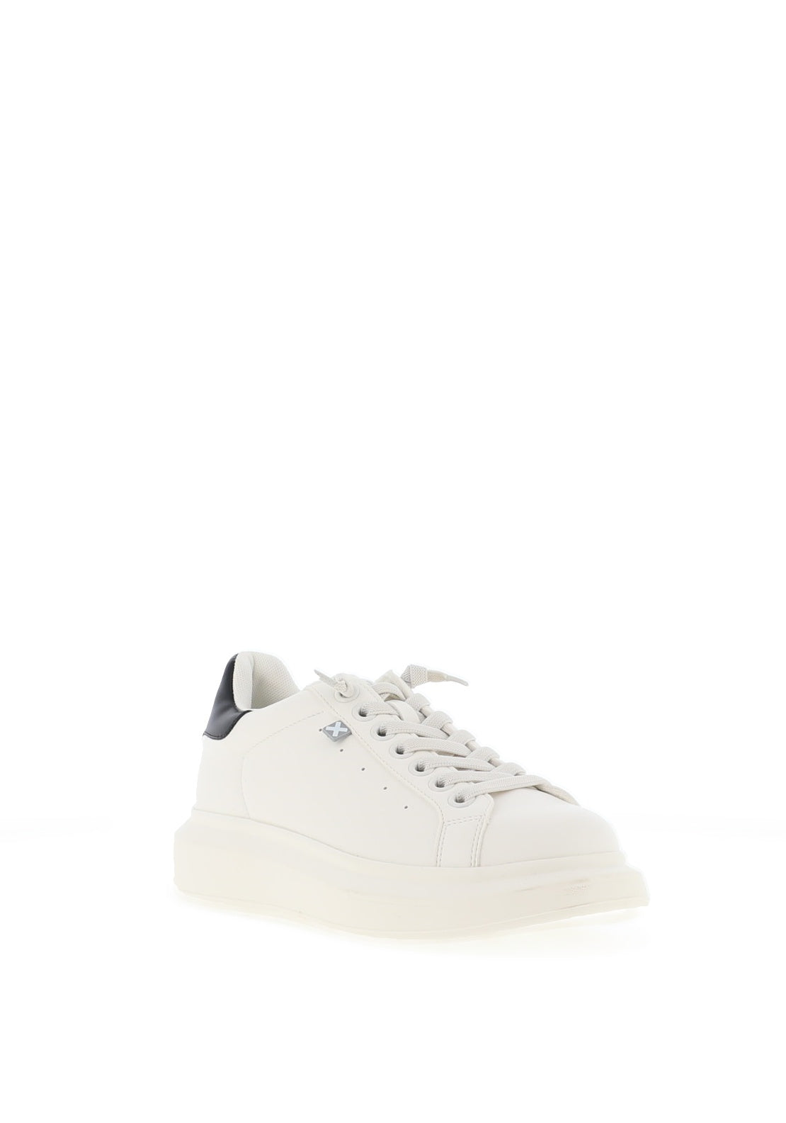 XTI Womens Faux Leather Chunky Sole Trainers, White