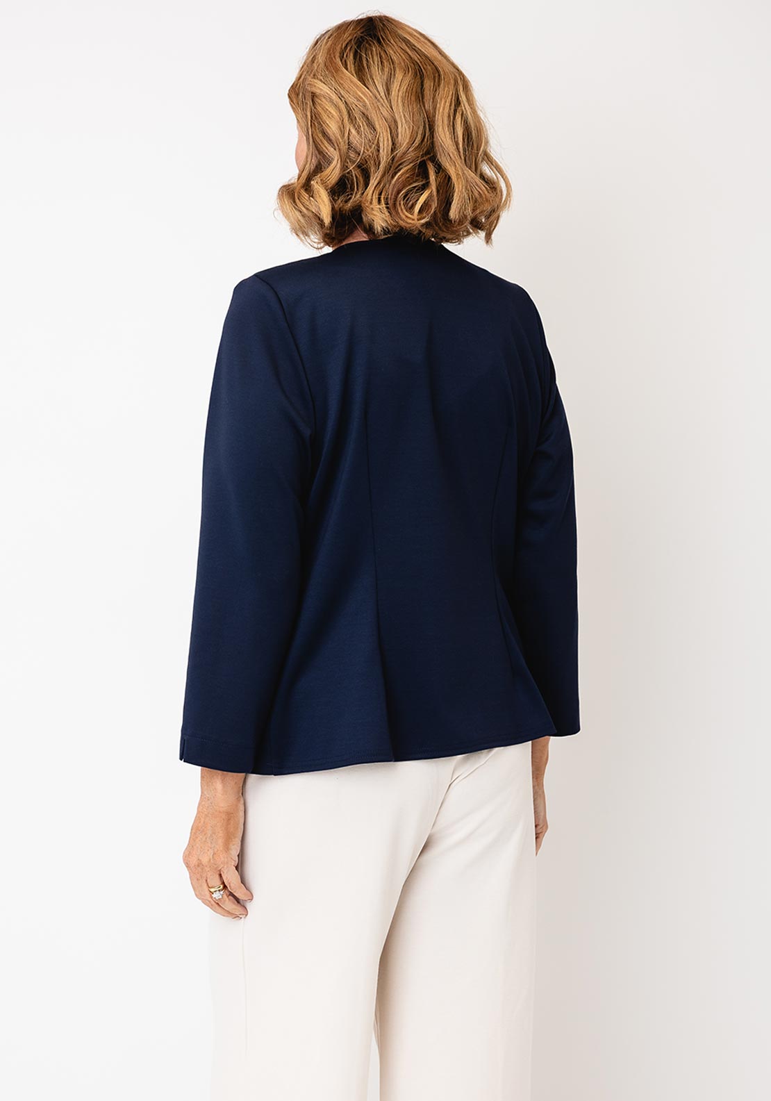 YEW U-Neck Cardigan, Navy