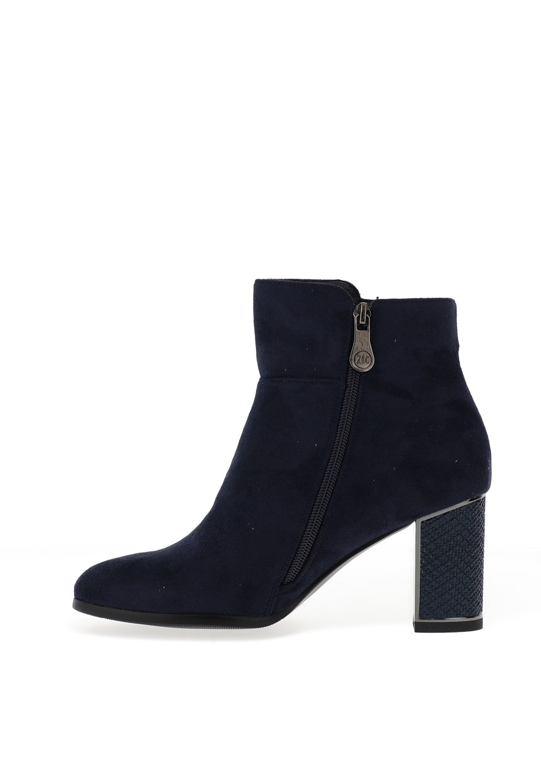 Zanni & Co Cirebon Embellished Heeled Ankle Boots, Navy