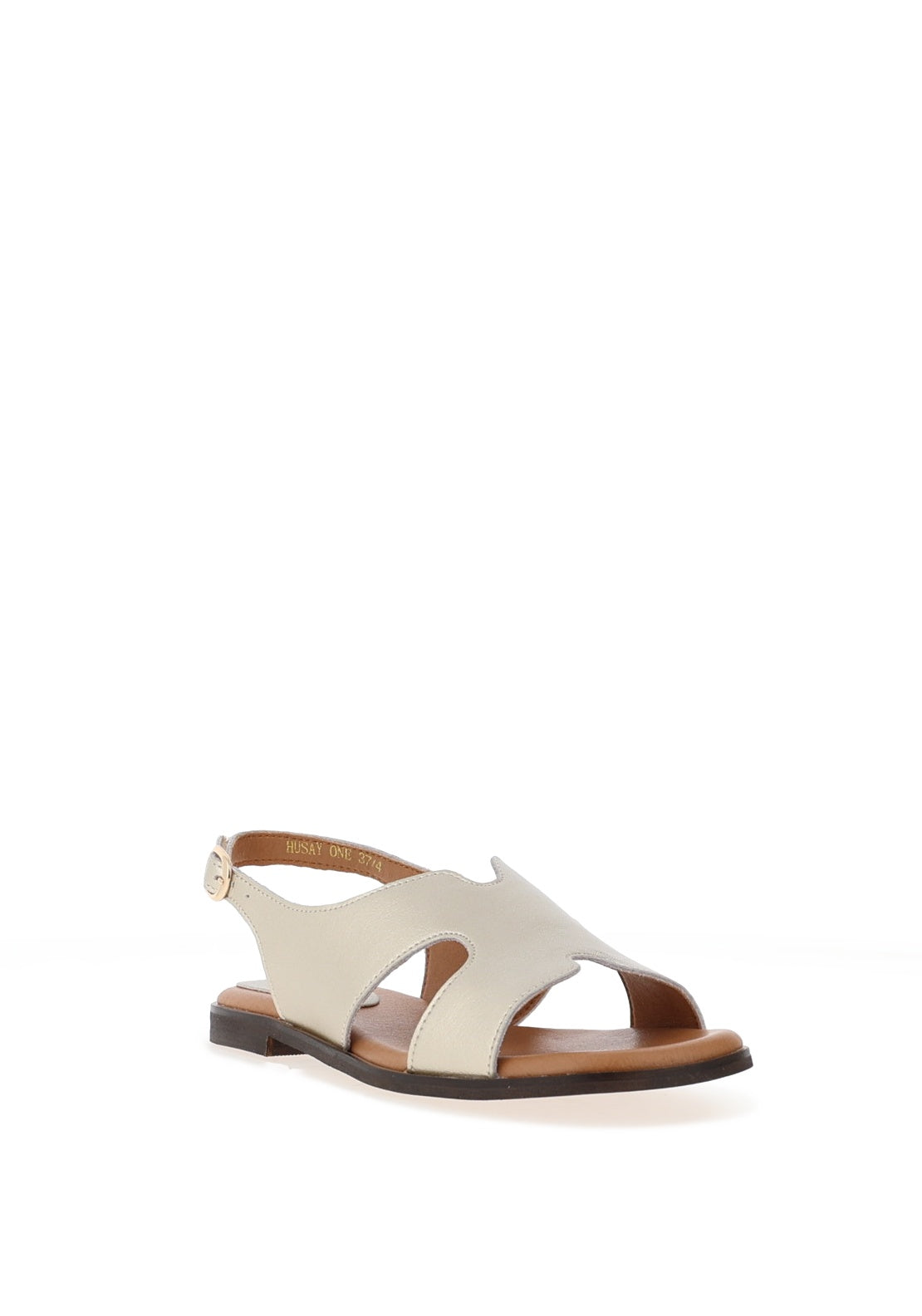 Zanni & Co. Cross Detail Sling Back Sandals, Gold