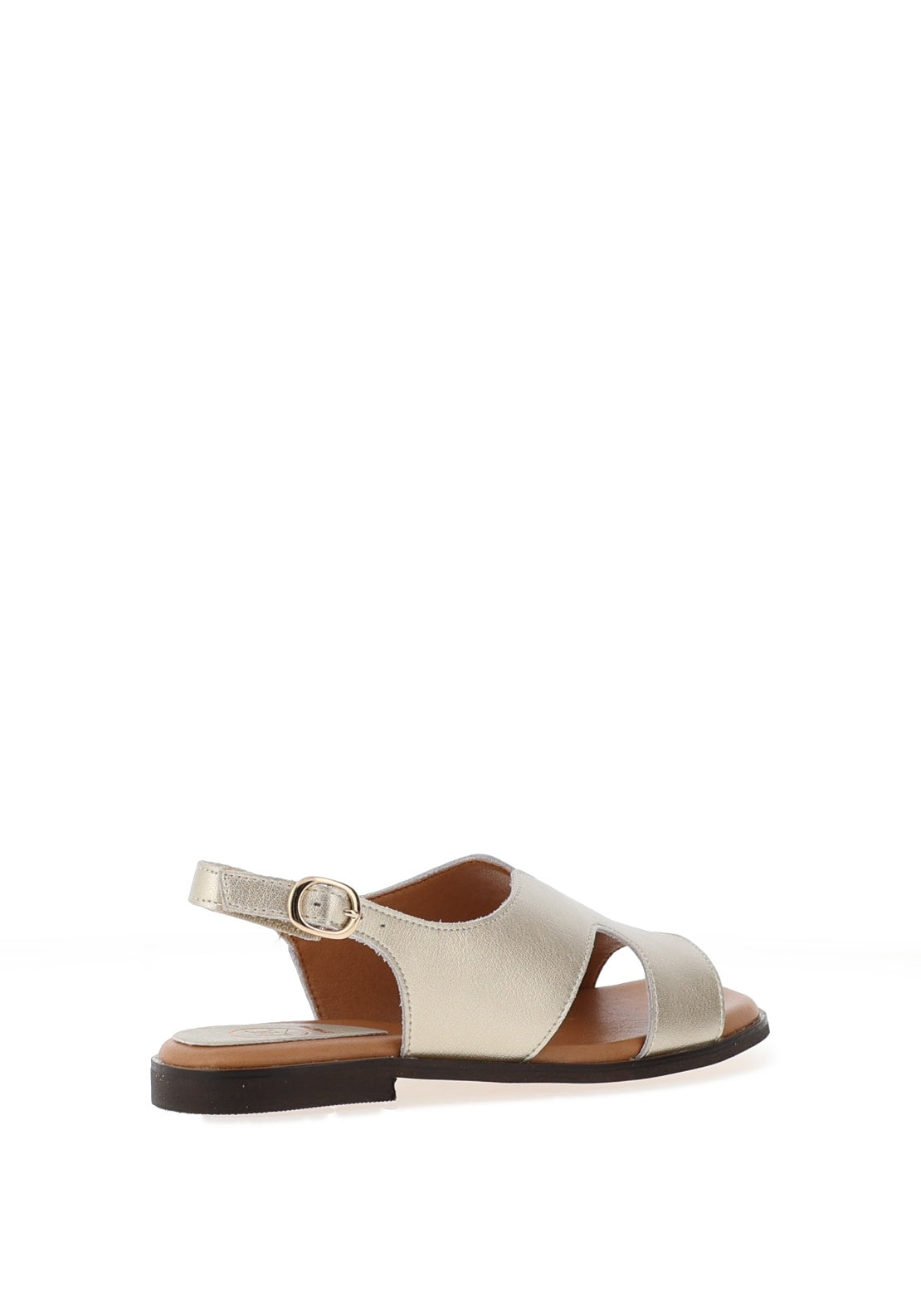 Zanni & Co. Cross Detail Sling Back Sandals, Gold