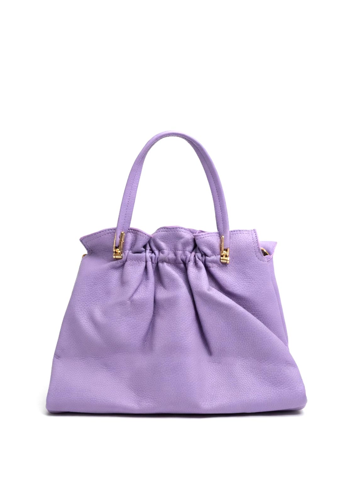 Zen Collection Gathered Medium Grab Bag, Purple