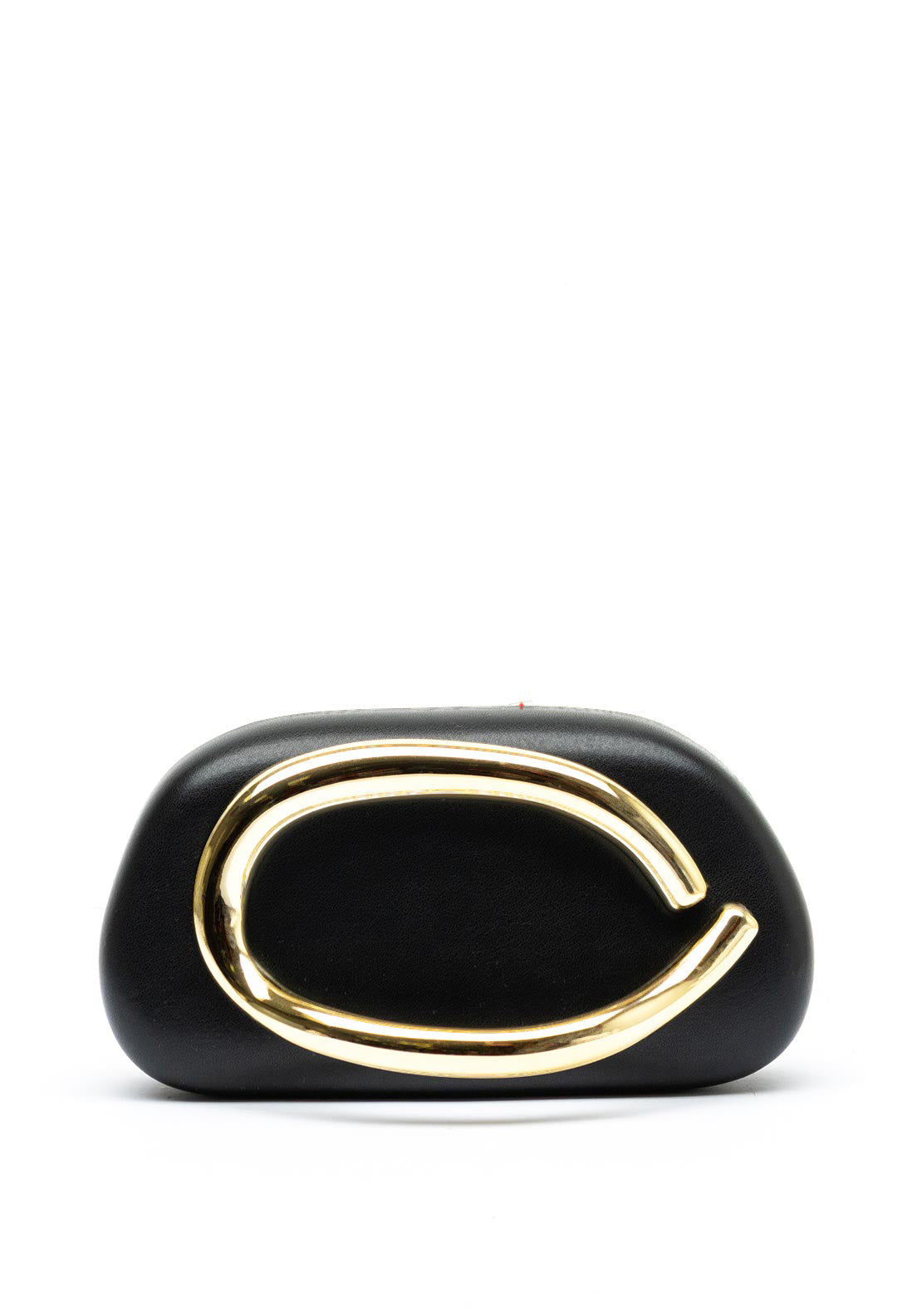 Zen Collection Faux Leather Mini Clutch Bag, Black