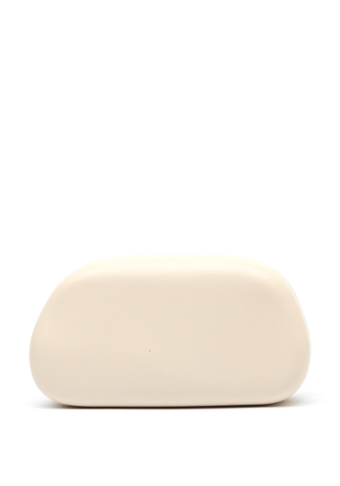 Zen Collection Faux Leather Mini Clutch Bag, Nude